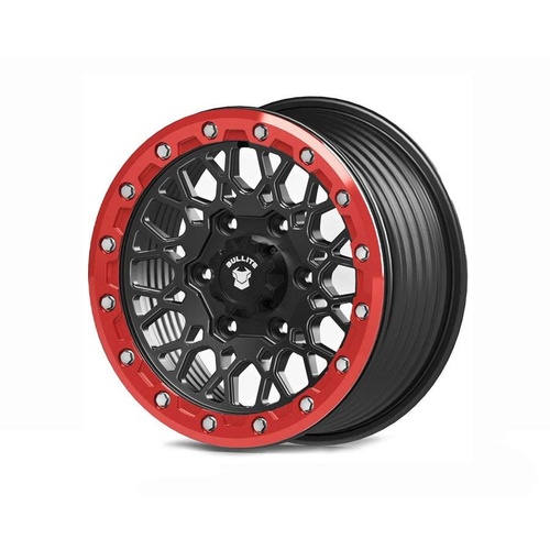 Bullite Pro-07 Satin Black W/ Bullite Red Beadlock - Part Number BS071507061392223 Bullite Pro-07 Satin Black W/ Bullite Red Beadlock Photo