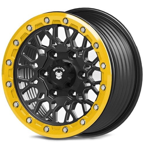 Bullite Pro-07 Satin Black W/ Neo Yellow Beadlock Photo