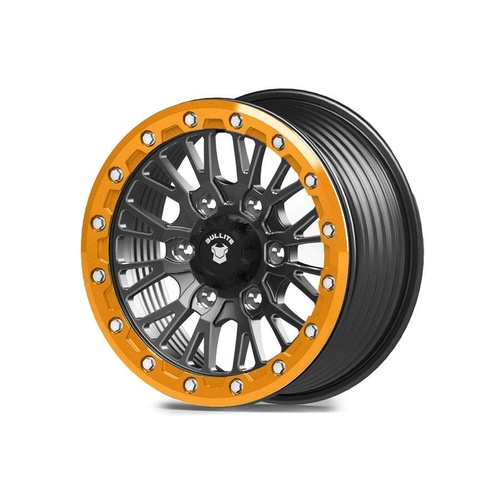 Bullite Pro-08 Satin Black W/ Aerospace Orange Beadlock - Part Number BS081507061391225 Bullite Pro-08 Satin Black W/ Aerospace Orange Beadlock Photo