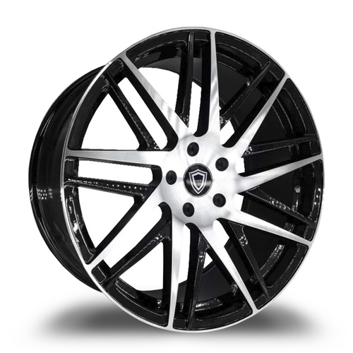 Capri Luxury C0103 Black Machined - Part Number 010322105511515BP Capri Luxury C0103 Black Machined Photo