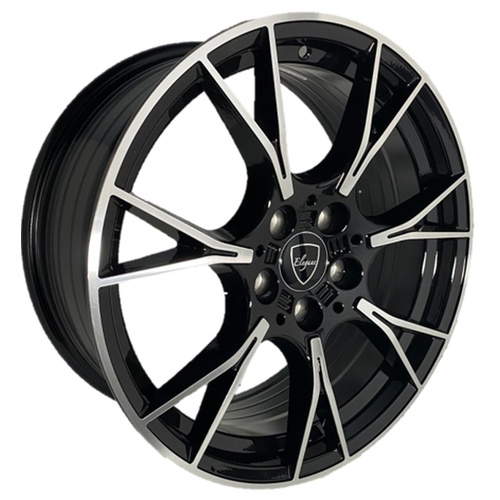 Elegance E006 Gloss Black Machined - Part Number E006-18511435GBM Elegance E006 Gloss Black Machined Photo