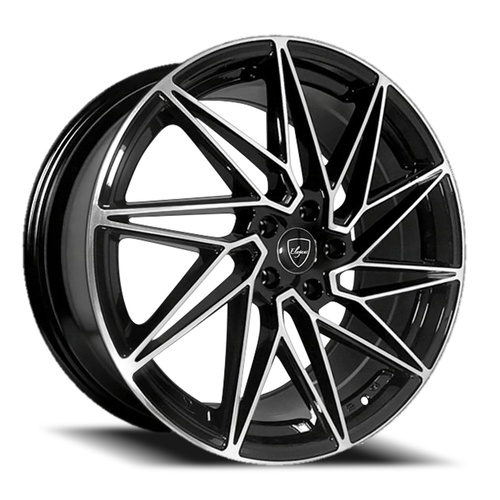 Elegance E015 Gloss Black Machined - Part Number E015-051435GBM Elegance E015 Gloss Black Machined Photo