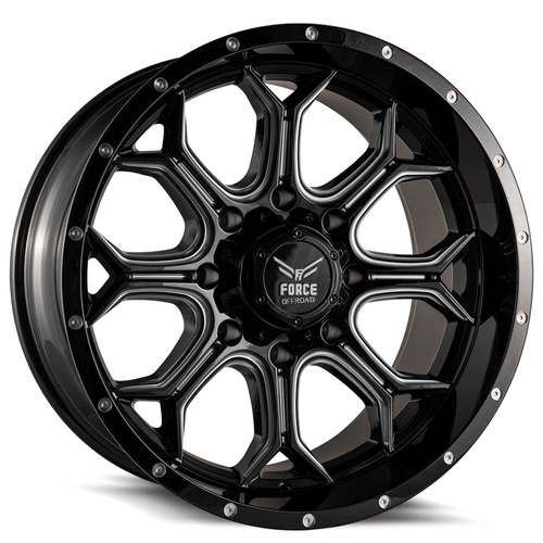 Force Off-Road F44 BLACK MILLED