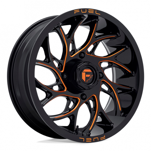 Fuel UTV Runner D780 Gloss Black Milled Orange - Part Number D7802470A644 Fuel UTV Runner D780 Gloss Black Milled Orange Photo