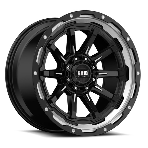 Grid Offroad Gd17 Gloss Black Milled - Part Number GD17-20090052M-187 Grid Offroad Gd17 Gloss Black Milled Photo