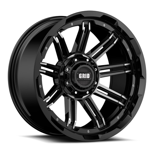 Grid Offroad GD18 Black Machined w/ Dark Tint