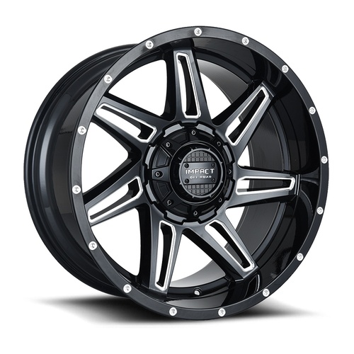 Impact Off-Road 820 Gloss Black Milled Photo