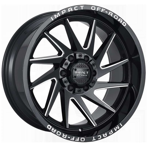 Impact Off-Road 824 Gloss Black Milled - Part Number 824GBX-21066-12 Impact Off-Road 824 Gloss Black Milled Photo