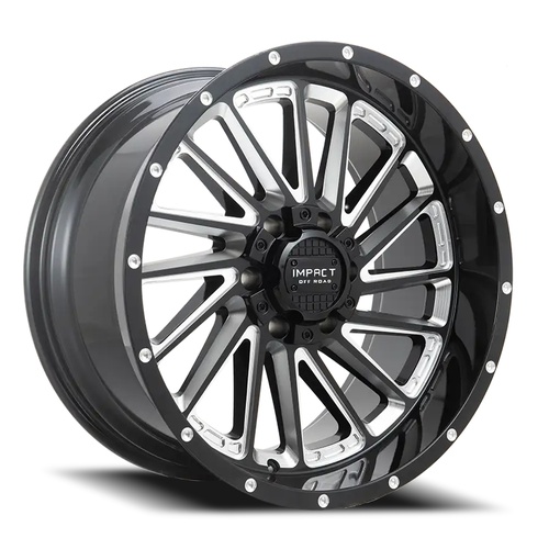 Impact Off-Road 903 Gloss Black Milled Photo