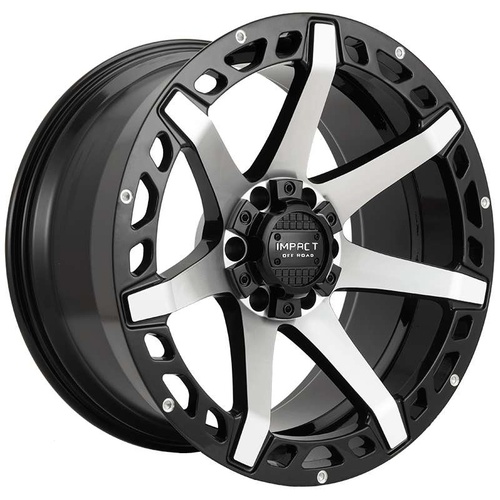 Impact Off-Road 904 Gloss Black Machined Photo