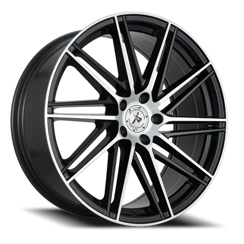 Impact 609 Gloss Black Machined Photo