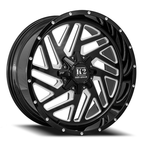 K2 Rampage K19 Gloss Black Milled - Part Number K19221008180-18GBML K2 Rampage K19 Gloss Black Milled Photo