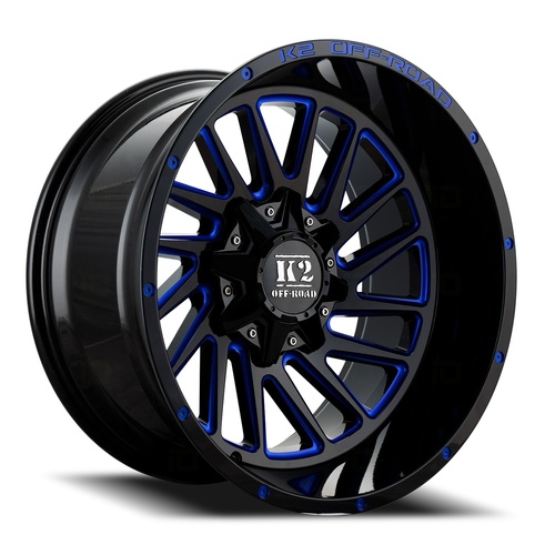 K2 Razorback K17 Black W/ Blue Milling - Part Number K172012655135-44BML K2 Razorback K17 Black W/ Blue Milling Photo