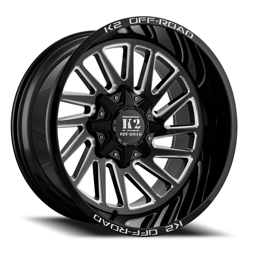 K2 Razorback K17 Gloss Black Milled - Part Number K172010655135-12GBML K2 Razorback K17 Gloss Black Milled Photo