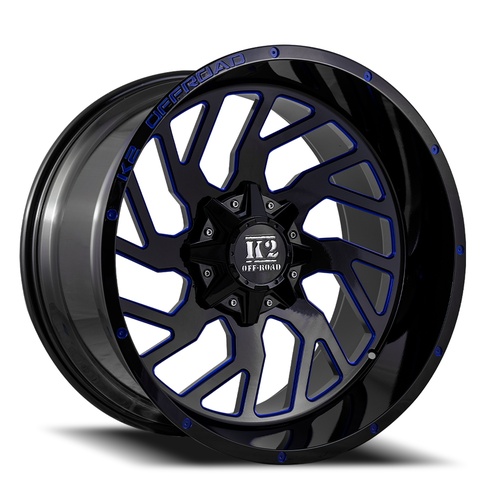 K2 Shockwave K12 Black W/ Blue Milling - Part Number K122010655135-12BML K2 Shockwave K12 Black W/ Blue Milling Photo