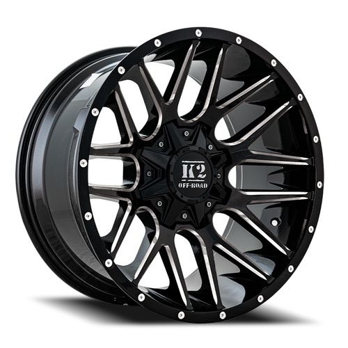 K2 Venom K18 Gloss Black Milled - Part Number K182010555127-12GBML K2 Venom K18 Gloss Black Milled Photo