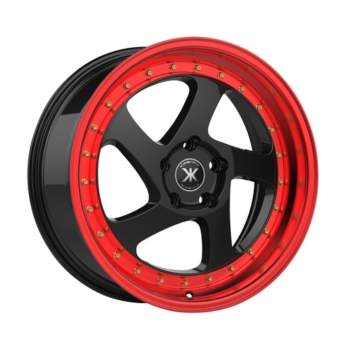 Karma Kr-105 Black With Red Lip - Part Number KR105-188045+38GBRL Karma Kr-105 Black With Red Lip Photo