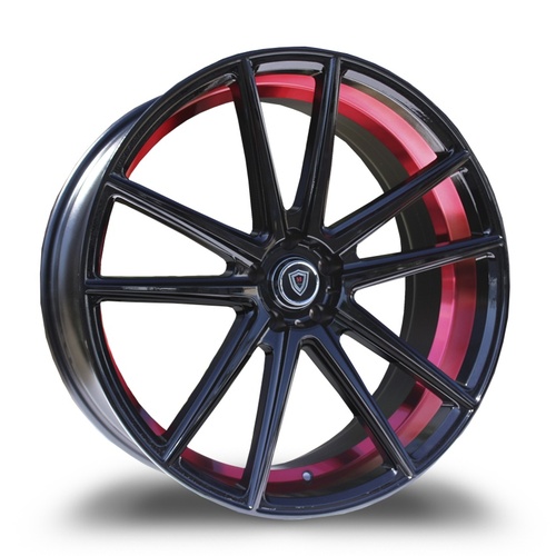 Marquee Wheels M3197 Black w/ Red Inner