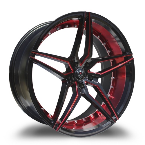 Marquee Wheels M3259 Black & Red - Part Number 3259209511225NBR Marquee Wheels M3259 Black & Red Photo