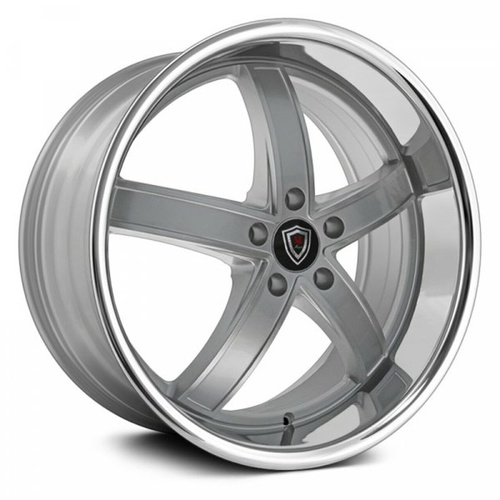 Marquee Wheels M5330 Silver Machined w/ Stainless Lip