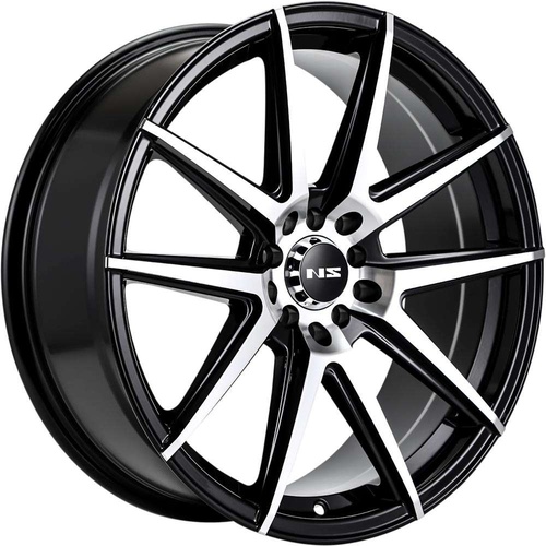 NS Wheels Ns1503 Gloss Black Machined - Part Number NS1503188026+38BMF NS Wheels Ns1503 Gloss Black Machined Photo