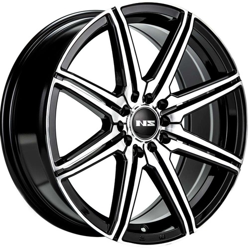 NS Wheels Ns1603 Gloss Black Machined - Part Number NS1603177526+38BMF NS Wheels Ns1603 Gloss Black Machined Photo