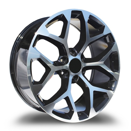 Replica Wheels R6701 Black Machined