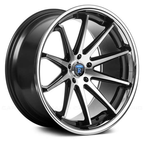Rohana RC10 Machined Black W/ Chrome Lip - Part Number RC1020105112MA22 Rohana RC10 Machined Black W/ Chrome Lip Photo