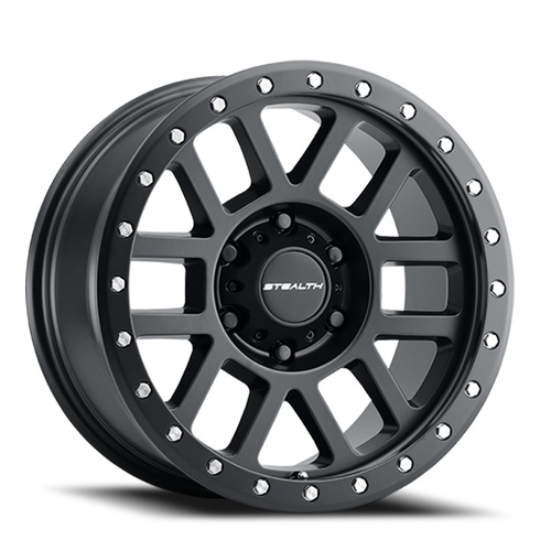 US Wheel Aluminum Mesh Sim Bl Matte Black Photo