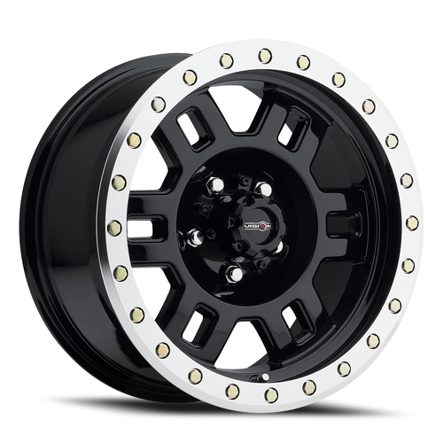 Vision Offroad Manx 398 Gloss Black With Machined Lip Photo