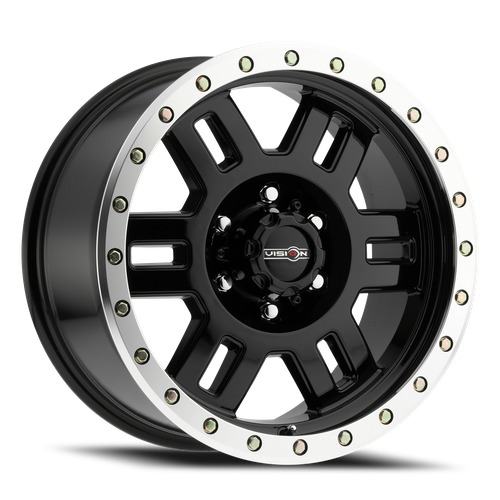 Vision Off-Road Manx 398 Black Machined Lip - Part Number 398-7883GBML0 Vision Off-Road Manx 398 Black Machined Lip Photo