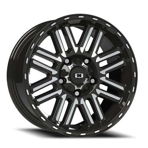 Vision Offroad Nexus 348 Gloss Black Machined Face - Part Number 348-6865GBMF0 Vision Offroad Nexus 348 Gloss Black Machined Face Photo