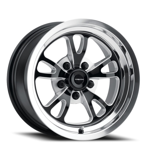 Vision Offroad Patriot 149 Black Milled With Polished Lip Photo