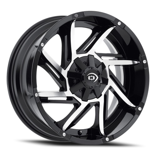 Vision Off-Road Prowler 422 Black W/ Machined Face - Part Number 422-2936GBMF-12 Vision Off-Road Prowler 422 Black W/ Machined Face Photo