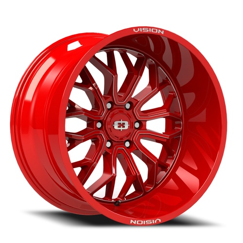 Vision Offroad RIOT 402 Red Tint Milled Spokes