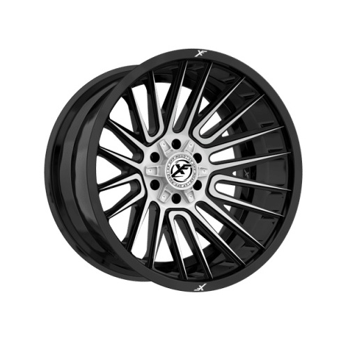 XF Offroad Xf-234 Gloss Black & White Machined Photo
