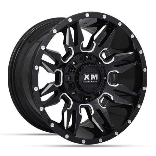 Xtreme Mudder Xm-320 Gloss Black Milled