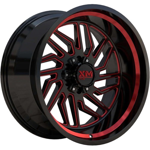 Xtreme Mudder Xm-500 Black W/ Red Milling