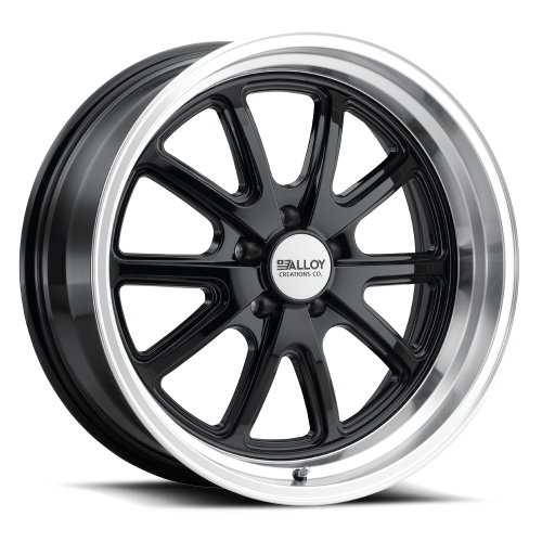 Alloy Creations Ac515 Gloss Black Machined Lip - Part Number 515AA-1895J6 Alloy Creations Ac515 Gloss Black Machined Lip Photo