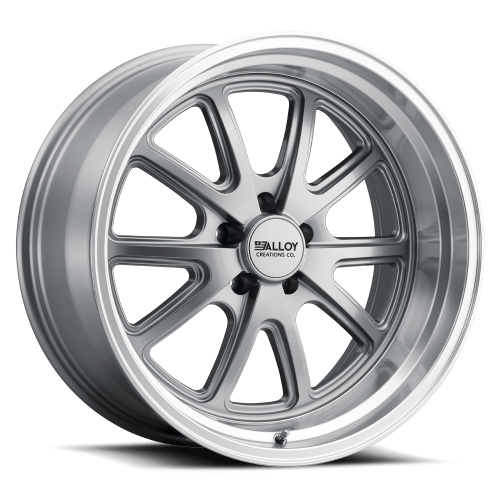 Alloy Creations Ac515 Gray Machined Lip - Part Number 515LA-1780J0 Alloy Creations Ac515 Gray Machined Lip Photo