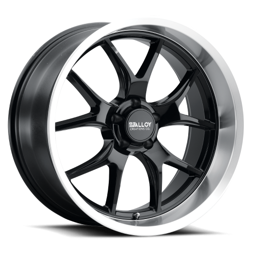 Alloy Creations Ac525 Gloss Black Machined Lip - Part Number 525AA-1770J0 Alloy Creations Ac525 Gloss Black Machined Lip Photo
