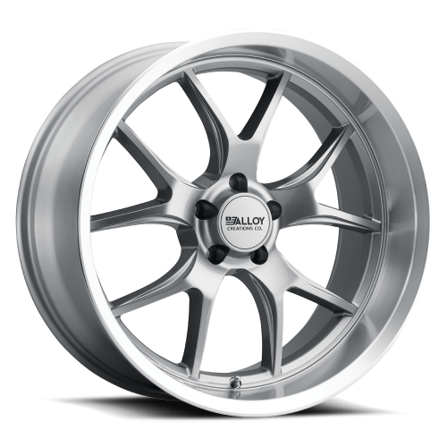 Alloy Creations Ac525 Gray Machined Lip - Part Number 525LA-1770J0 Alloy Creations Ac525 Gray Machined Lip Photo