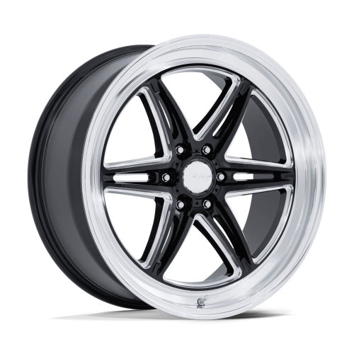 American Racing Ar953 Groove 6 Drag Gloss Black Milled W/ Diamond Cut Lip