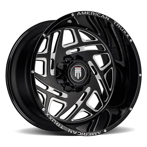 American Truxx Cosmos AT1904 Matte Black W/ Milled Spokes - Part Number AT1904-241494M American Truxx Cosmos AT1904 Matte Black W/ Milled Spokes Photo