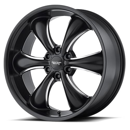 American Racing AR914 Satin Black W/ Milled Spokes - Part Number AR91428568930 American Racing AR914 Satin Black W/ Milled Spokes Photo