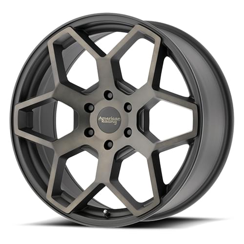 American Racing AR916 Satin Black Machined W/ Tinted Clear - Part Number AR91628564935 American Racing AR916 Satin Black Machined W/ Tinted Clear Photo