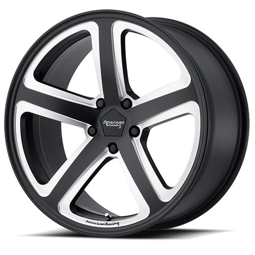 American Racing Hot Lap AR922 Satin Black W/ Milled Spokes - Part Number AR92228512938 American Racing Hot Lap AR922 Satin Black W/ Milled Spokes Photo