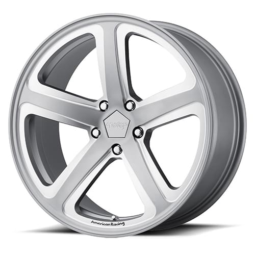 American Racing Hot Lap AR922 Satin Gray W/ Milled Spokes - Part Number AR92229015425 American Racing Hot Lap AR922 Satin Gray W/ Milled Spokes Photo