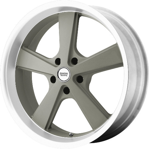American Racing Nova VN701 Gray W/ Machined Lip - Part Number VN70189012435 American Racing Nova VN701 Gray W/ Machined Lip Photo