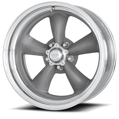 American Racing Forged Torq Thrust II VNCL205 Gray W/ Polished Barrel - Part Number VNCL205586140 American Racing Forged Torq Thrust II VNCL205 Gray W/ Polished Barrel Photo